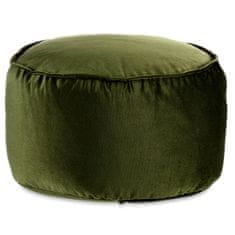 Gift Decor Sametový pouf, O 60 cm barva zelená