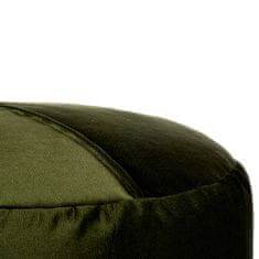 Gift Decor Sametový pouf, O 60 cm barva zelená