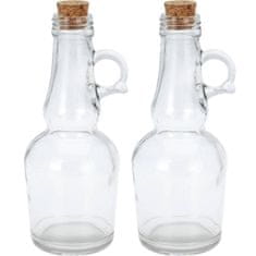 Excellent Houseware Láhev na olej a ocet, 250 ml, sada 2 ks