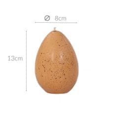 Boltze Velikonoční svíčka EGGI, 8 cm, béžová