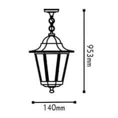 ACA ACA Lighting Garden lantern venkovní závěsné svítidlo HI6175GB