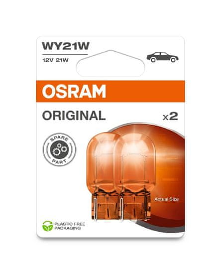 Osram OSRAM WY21W 12V 21W WX3x16d žlutá blistr 2ks 7504-2BL