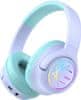 iClever Kids Bluetooth Headphones with LED Lights BTH18 Purple