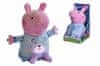 Peppa Pig 2v1 plyšový hajánek hrající + světlo, modrý, 25 cm