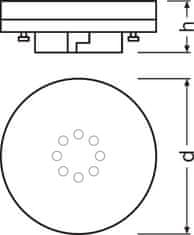 Osram OSRAM PARATHOM GX53 40 non-dim 120d 6W/840 GX53