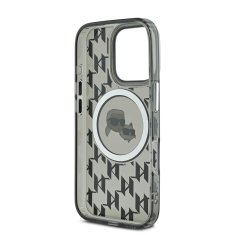 Karl Lagerfeld Zadní kryt IML Monogram K&amp;CH Heads MagSafe pro iPhone 16 Pro Max Black