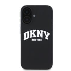 DKNY Zadní kryt Liquid Silicone Arch Logo MagSafe pro iPhone 16 Plus Black