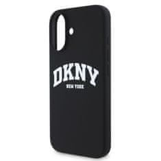 DKNY Zadní kryt Liquid Silicone Arch Logo MagSafe pro iPhone 16 Black