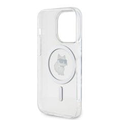 Karl Lagerfeld  IML Choupette MagSafe Zadní Kryt pro iPhone 15 Pro Transparent