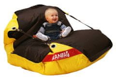 Beanbag Sedací pytel 189x140 duo brown - yellow