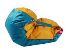 Beanbag Sedací pytel 189x140 duo golden - sea green