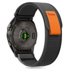 Tech-protect Nylon řemínek na Garmin Fenix 5x / 5x Plus / 6x / 6x Pro / 7x / 8 51mm, black/orange