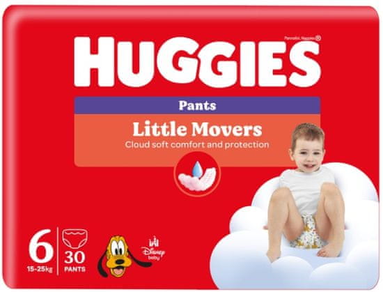 Huggies Little Movers Pants 6, 30 ks