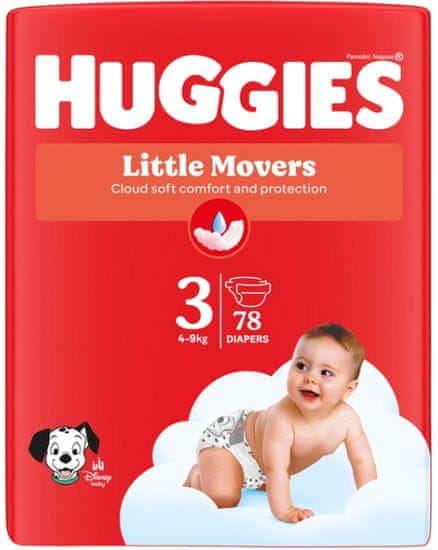 Huggies Little Movers Mega 3, 78 ks