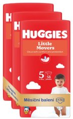 Huggies měsíční balení Little Movers Mega 5, 174 ks