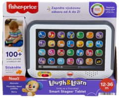 Fisher-Price Smart Stages Tablet CZ, hudební výuková hračka pro batolata, světla a zvuky, česká verze HXB68