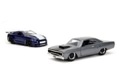 Jada Toys Rychle a zběsile Twin Pack 2016 Ford Mustang GT350 + 1970 Plymouth Road Runner, 1:32 Wave 4/1