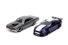 Jada Toys Rychle a zběsile Twin Pack 2016 Ford Mustang GT350 + 1970 Plymouth Road Runner, 1:32 Wave 4/1