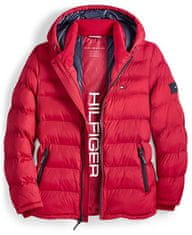 Tommy Hilfiger Prošívaná zimní pánská bunda Puffer červená L