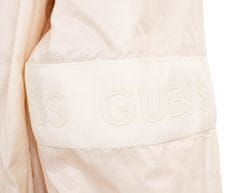 Guess Guess dámská Madelyn větrová podšitá bunda s logem béžová Velikost: S