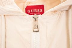 Guess Guess dámská Madelyn větrová podšitá bunda s logem béžová Velikost: S