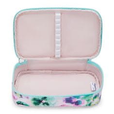 KIPLING Školní penál 50 PENS Aqua Blossom