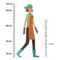 BOBIMARKET tyče na rajčata podpěra pro stojan na okurky a fazole 120cm fi16mm