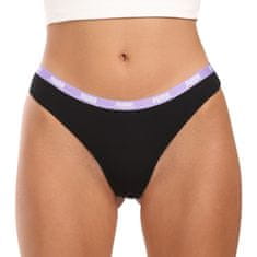 Puma 3PACK dámská tanga černá (503008001 006) - velikost S