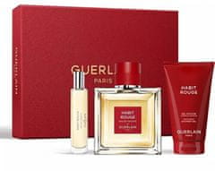 Guerlain Habit Rouge - EDT 100 ml + sprchový gel 75 ml + EDT 10 ml