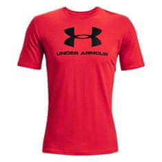 Under Armour Tričko na trenínk červené S Sportstyle Logo