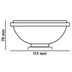 LUMILED 10x LED žárovka 12V AR111 G53 15W = 100W 1521lm 4000K Neutrální bílá 24° Silver