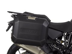 SHAD Kompletní sada bočních černých hliníkových kufrů SHAD TERRA BLACK 36L/47L , včetně montážní sady SHAD KTM Super Adventure 1290 (R, S) 2H400658