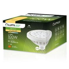 LUMILED 10x LED žárovka ES111 GU10 15W = 100W 1521lm 3000K Teplá biela 38°