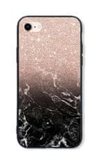 TopQ Kryt LUXURY iPhone SE 2020 pevný Sparkling Marble 49254