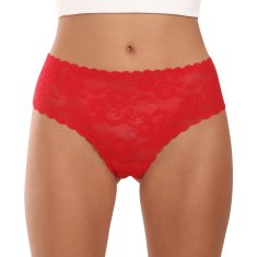 Julimex Dámské kalhotky červené (Bellie Maxi-red) - velikost M