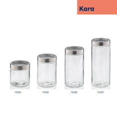 Kela Dóza na potraviny Kara sklo transparentní 22,0cm 11,0cm 1,7l KL-15296