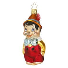 Dům Vánoc Sběratelská skleněná ozdoba na stromeček Pinocchio