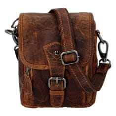 Green Wood Kožená crossbody taška s přezkou Gérard Greenwood