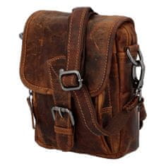 Green Wood Kožená crossbody taška s přezkou Gérard Greenwood