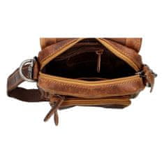 Green Wood Kožená crossbody taška s přezkou Gérard Greenwood