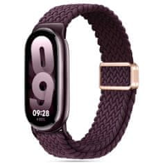 Tech-protect Nylonmag řemínek na Xiaomi Smart Band 8 / 9 / NFC, dark cherry