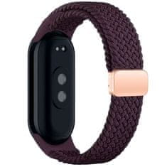 Tech-protect Nylonmag řemínek na Xiaomi Smart Band 8 / 9 / NFC, dark cherry