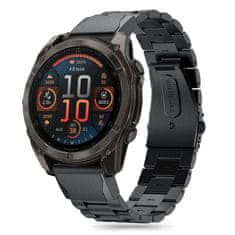 Tech-protect Stainless řemínek na Garmin Fenix 5 / 6 / 6 Pro / 7 / 8 47mm / E, black