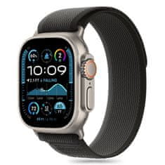 Tech-protect Nylon Stripe řemínek na Apple Watch 44/45/46/49mm, black orange