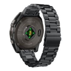 Tech-protect Stainless řemínek na Garmin Fenix 5 / 6 / 6 Pro / 7 / 8 47mm / E, black