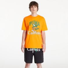 Puma Tričko x Carrots Graphic Tee Orange M Oranžová