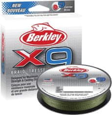 Berkley Berkley pletená šňůra X9 Low Vis Green 150m 0,06mm