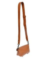 Dámská kožená crossbody kabelka AL1874 Cognac