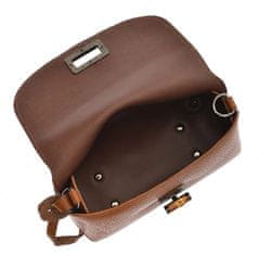 Dámská kožená crossbody kabelka AL1874 Cognac