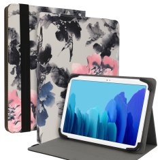 Universal Pouzdro Wonder Leather na tablet 10" Peonie